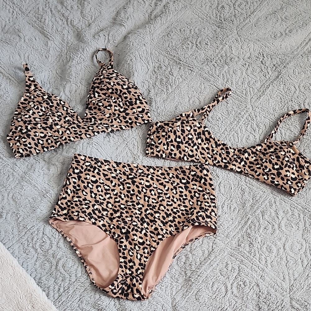 Leopard Print Bikini Set